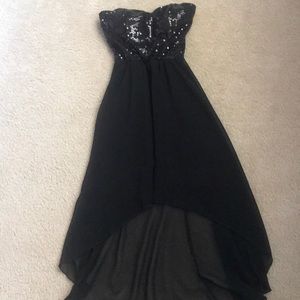 Strapless Sequin Dress